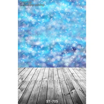 

Thin Vinyl Christmas Photography Backdrops Photo Studio Props 5X7FT Wood Floor Children Photo Background