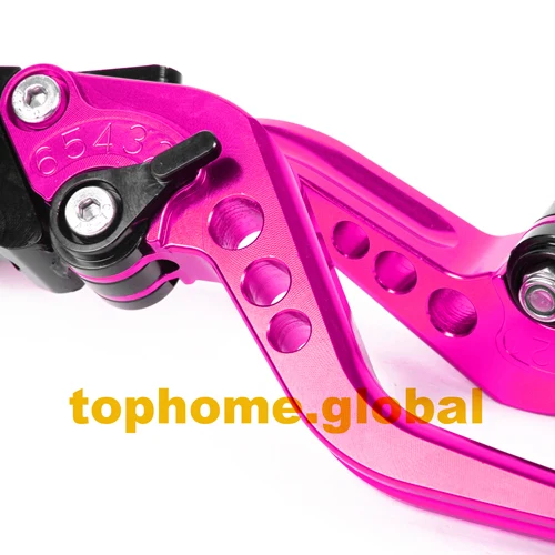 Для kycco xciting 250/300/400/500 Короткие Передние Задние тормозные рычаги CNC регулируемые - Цвет: Pink