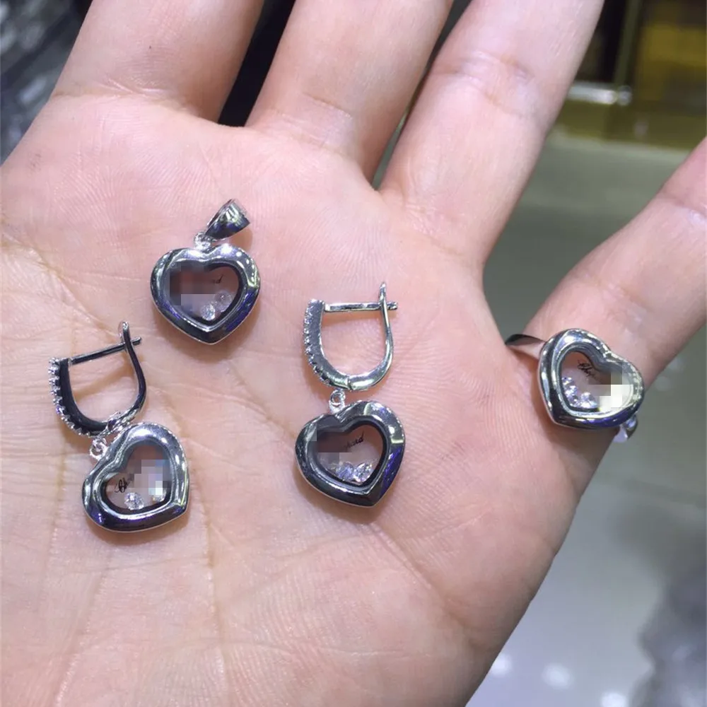 

cp53 Luxury Designer Fashion 925 Sterling Silver wedding party Jewelry Zirconia European style db