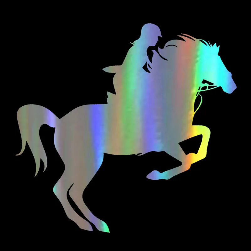 

Car Sticker 3D 14.7cm*13.8cm Riding Horse Sport Funny Sticker On Car Stickers and Decals Rear Window Vinyl Car styling