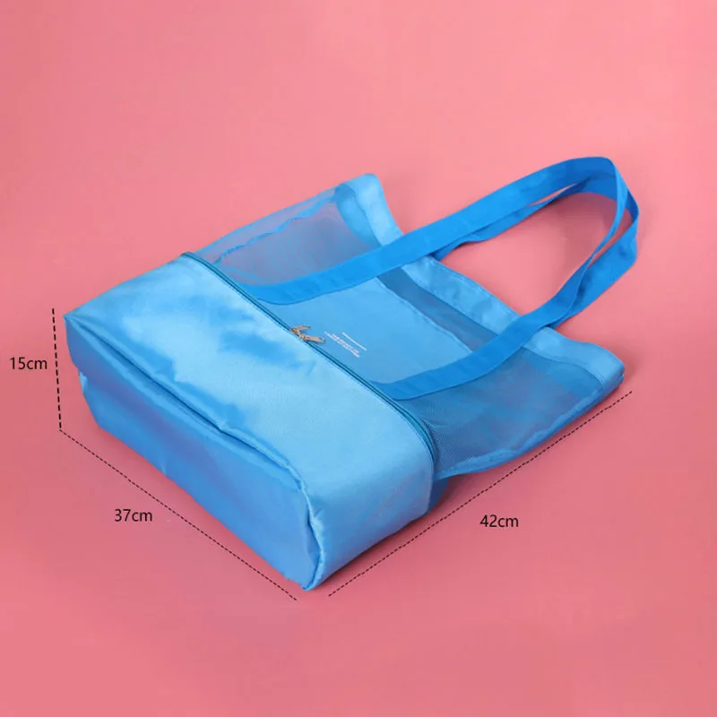 Women's Handbags 2019 High Capacity Women Mesh Transparent Bag Double-layer Heat Preservation Large Picnic Beach Bags Bolsas Women's Handbags 2019 High Capacity Women Mesh Transparent Bag Double-layer Heat Preservation Large Picnic Beach Bags Bolsas