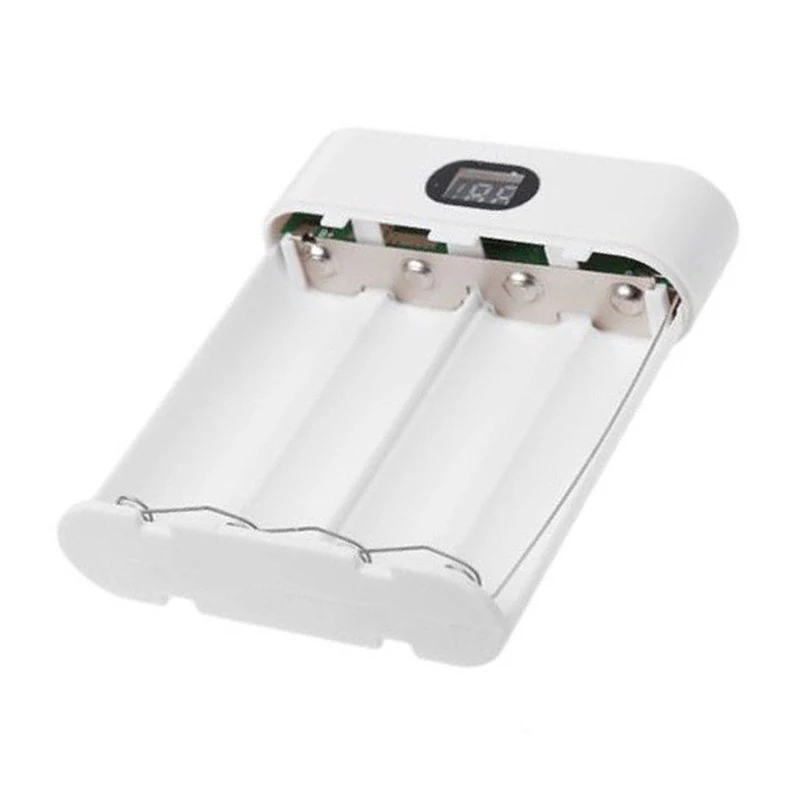 5V Dual USB 4X 18650 чехол для внешнего аккумулятора зарядное устройство