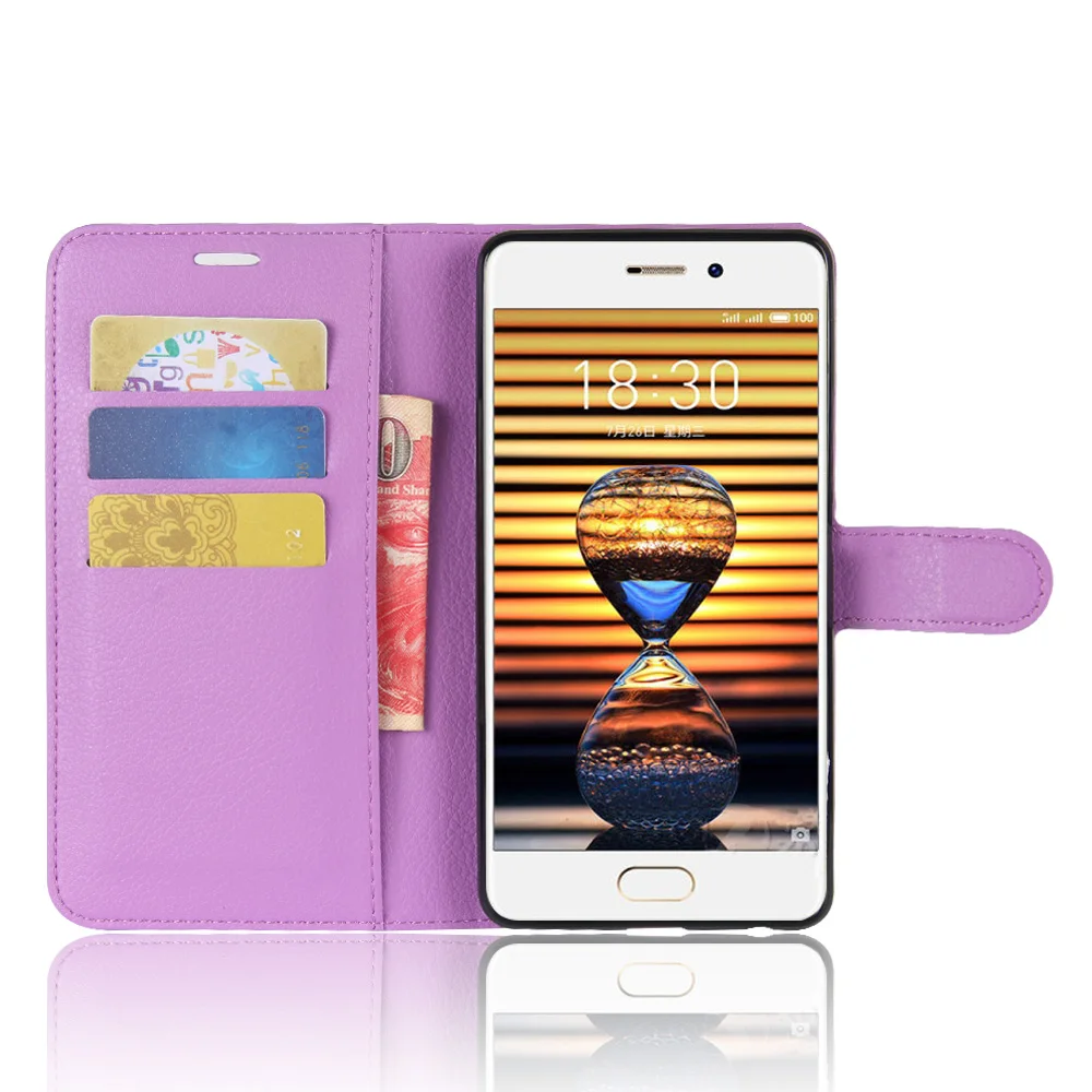 

Meizu Pro 7 Case Wallet Style Litchi Texture Leather Case for Meizu Pro 7 Flip Cover Case 5.2 inch Magnetic Protective Shell