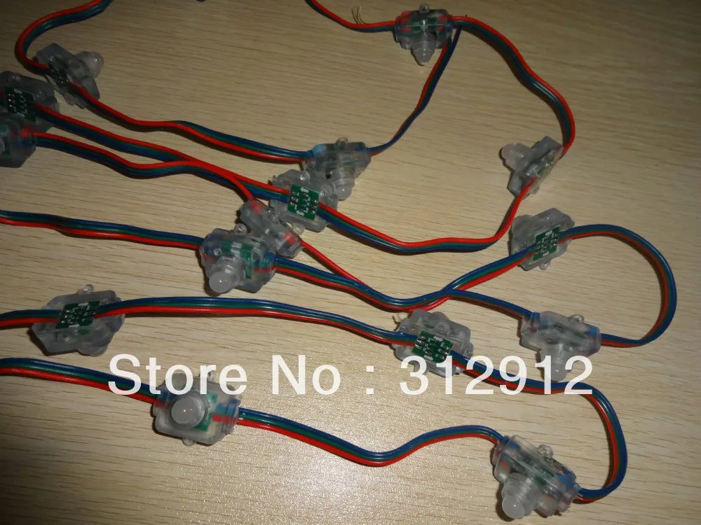 50 шт. DC5V вход WS2811 LED pixel light с rgb зеленый синий провод класс IP68|light watch|light glazelight sand |