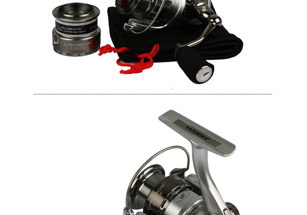 Carretel de Pesca Molinete de Pesca com Carretel de Reposição Bobina de Mar Haibo Marca Lambor Isca s 20 Metal Max Arraste 6.5kg 5.2: 1 10 9 Carretilhas de pesca