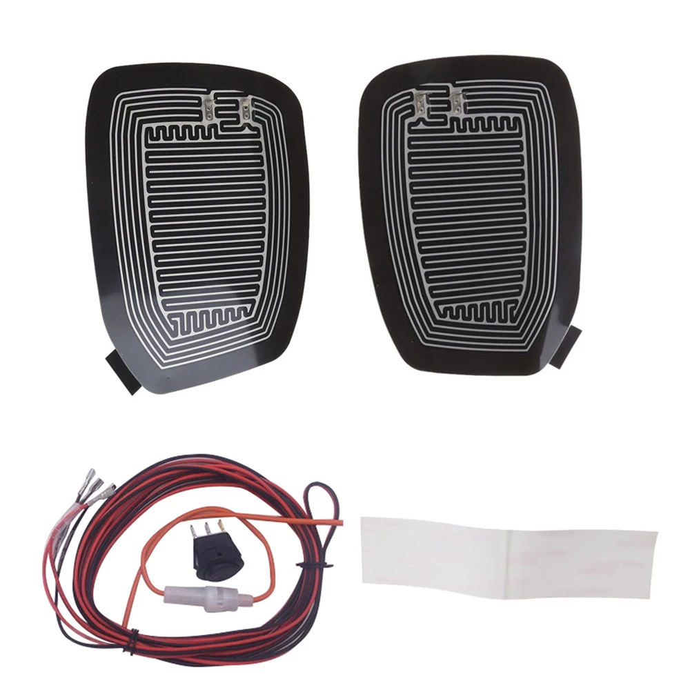 DC 12V Car Electric Mirror Glass Heated Pad Mat Defoggers Remove Frost