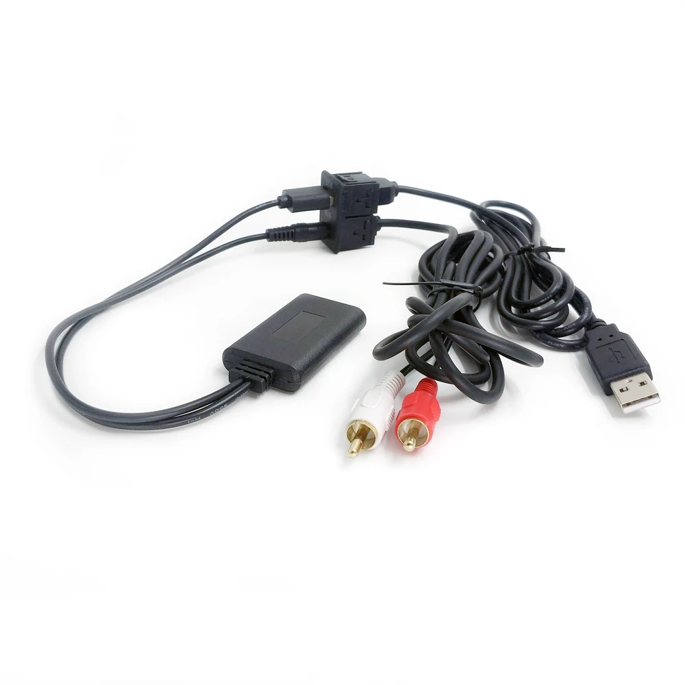 Universal Car CD Changer RCA Port To AUX USB Wireless Bluetooth Model Audio Receiver Adapter Cable  (1)