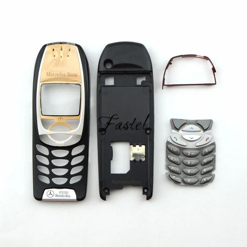 For Nokia 6310i Mercedes Benz Logo High Quality New Full Complete Phone Housing Cover Case Keypad