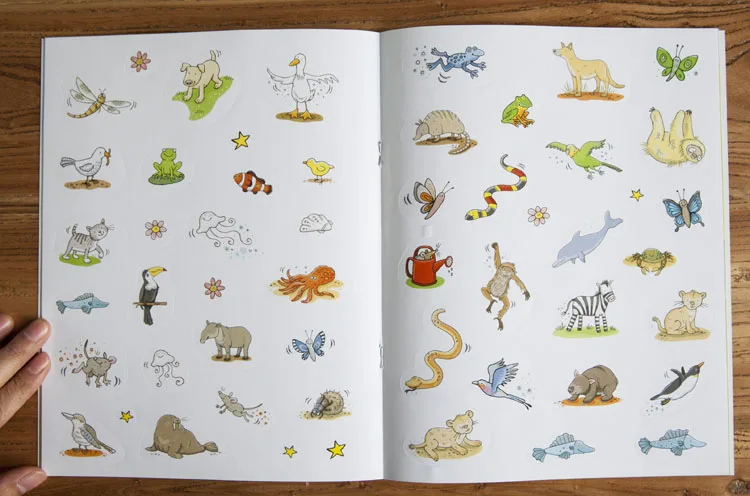 Desenho e Colorir Livros com Adesivos Livro para Colorir para Jardim de Infância Pces Crianças Tamanho Desenhos Animados - Animais Fazenda Carro Primeiro 5 a4 13 High Quality Brinquedos e hobbies