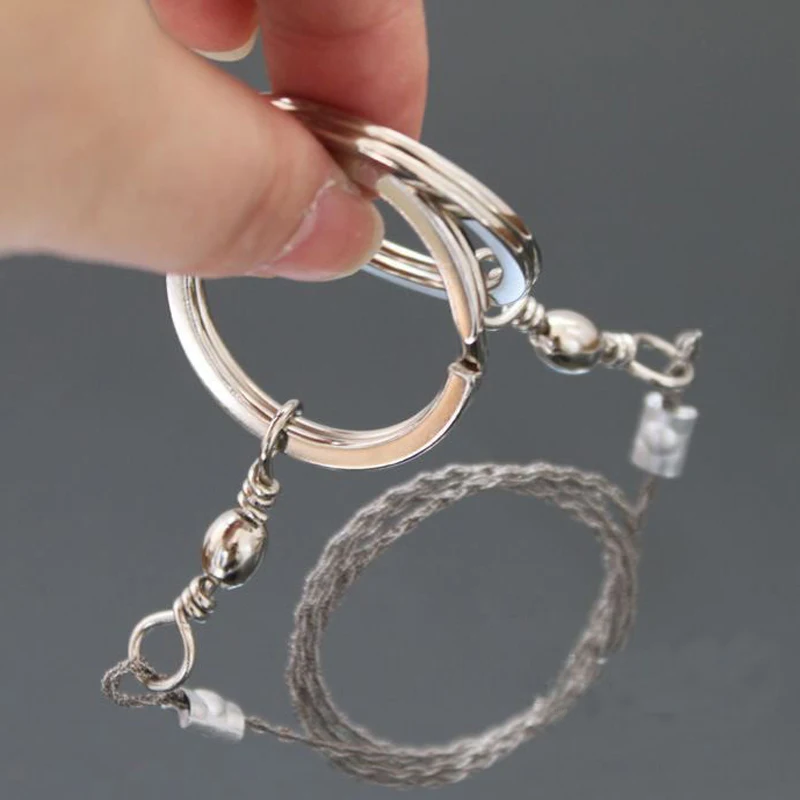 FATCOOL 65cm Outdoor Camping Hiking Manual Hand Steel Rope Chain Saw Practical Emergency Gear Steel Wire Kits Travel Tools