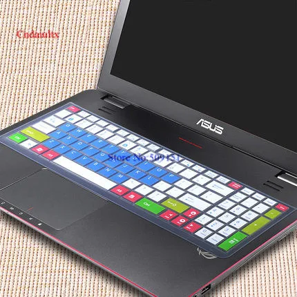 15 дюймов Силиконовая клавиатура для ноутбука Защитная крышка для Asus R540L 540L F556 R558 K556U X550 X554L R540UP R557L R556UJ R558U L5900U - Цвет: Candyblue