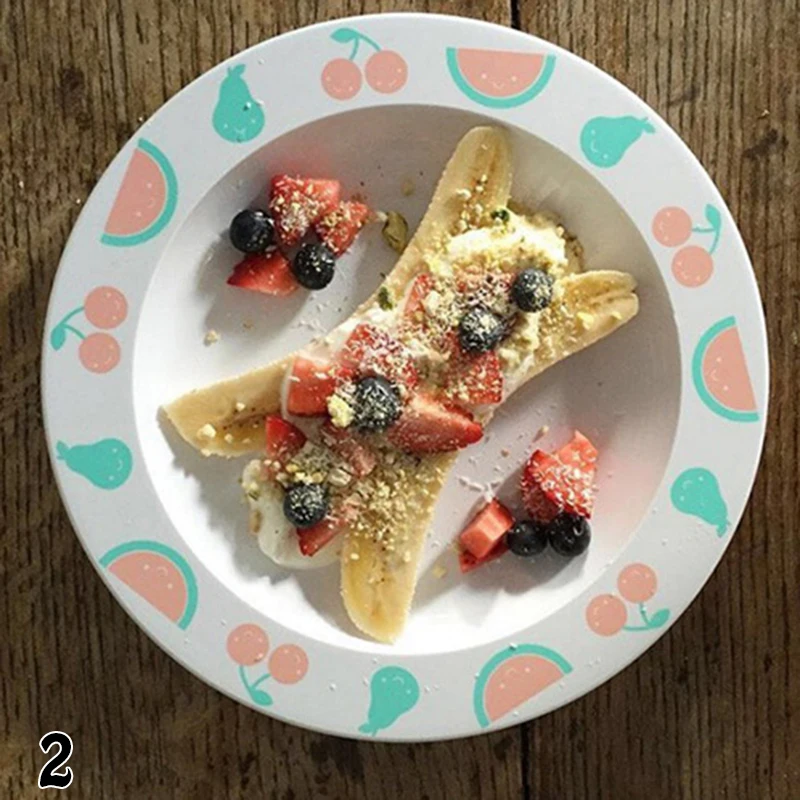 Новые высококачественные для здоровья блюда в виде букв фруктовые закуски алфавитная тарелка для детей, для кормления детей, модная Нетоксичная столовая посуда#247757