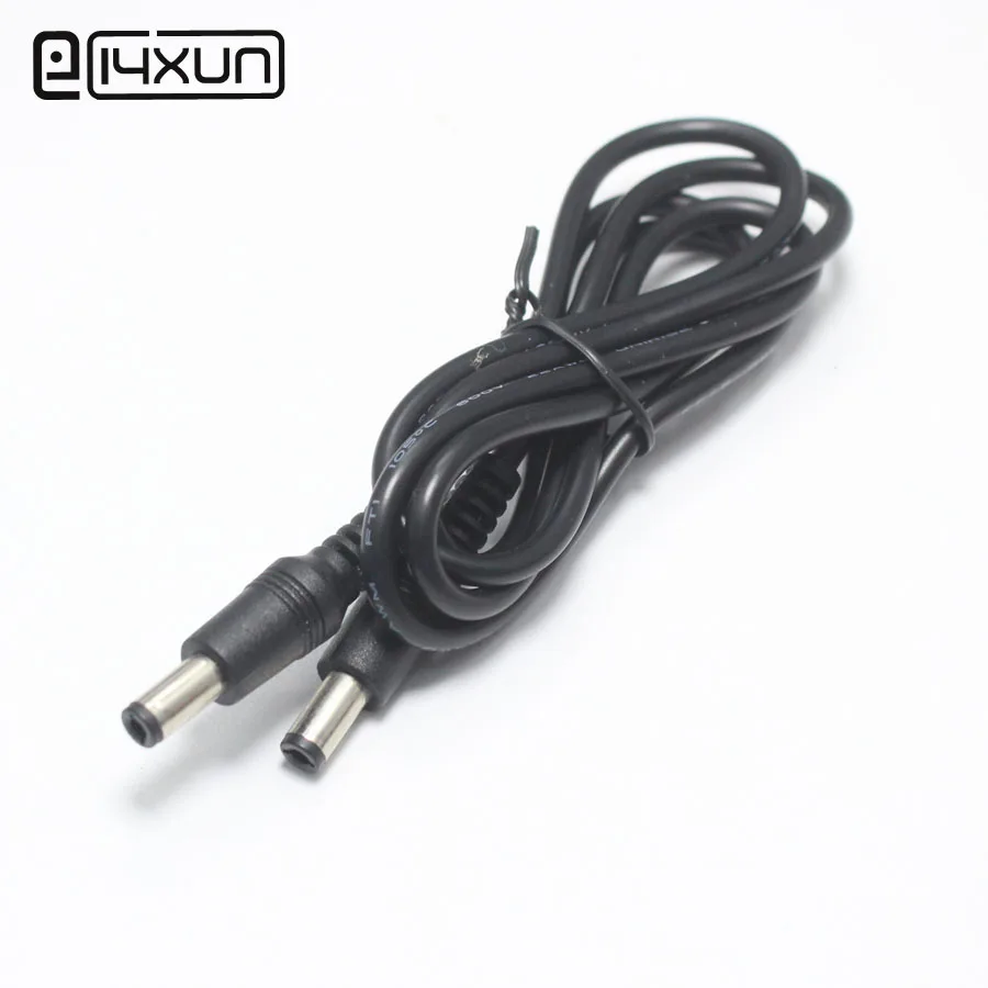 

1pcs New 1m Soft Cable with 5.5*2.1mm Dual Plug Male to Male DC Power Plug Adapter Extension cord