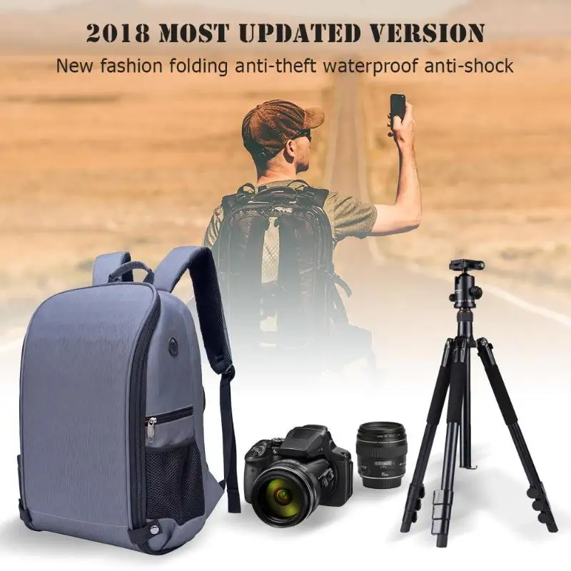 Водонепроницаемый цифровой DSLR фото мягкий рюкзак для камеры многофункциональная камера сумка для путешествий на открытом воздухе