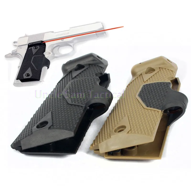 Tactical Red Dot Laser 1911 Handle Grip Laser Sight For Handgun Outdoor Hunting Accessories Black