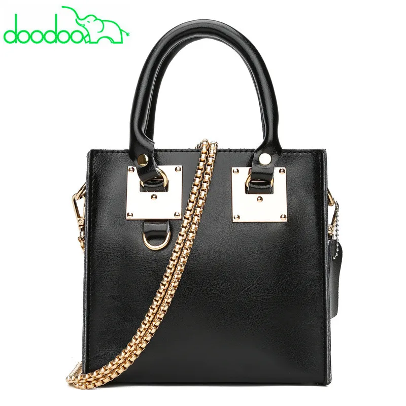 

5 Color Luxury Fashion Genuine Leather Women Handbags High Quality Chain Shoulder Messenger Bags Vintage Casual Totes Sac A Main