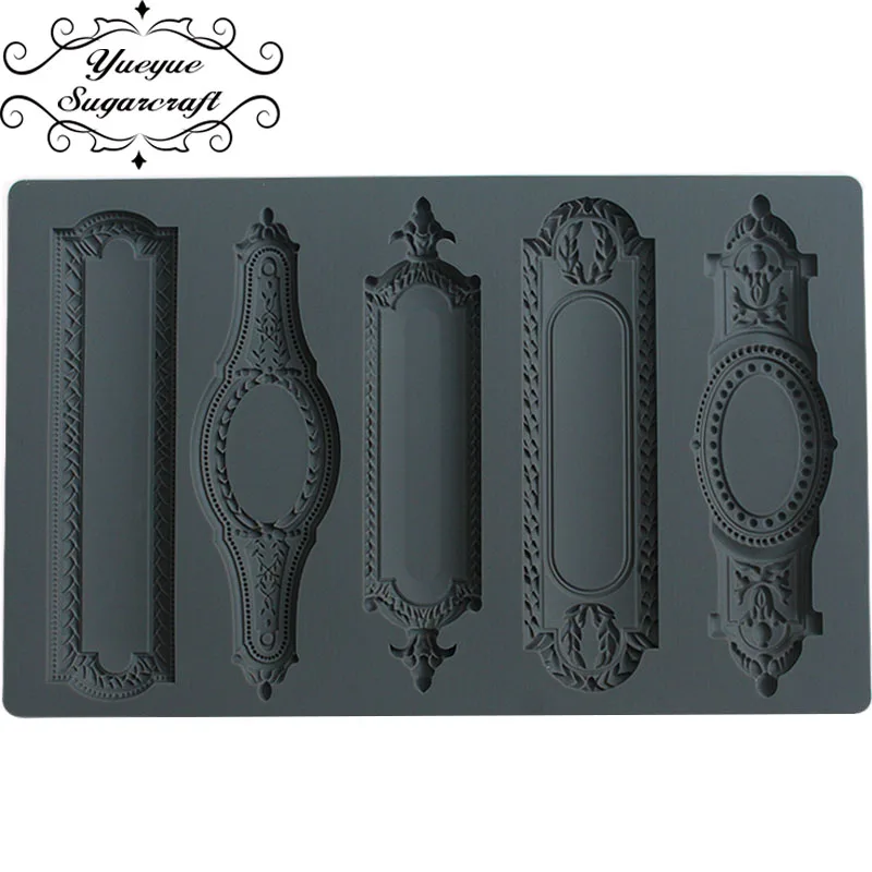 Yueyue Sugarcraft рамка силиконовая форма помадка форма для украшения торта инструменты форма для шоколадной мастики выпечки