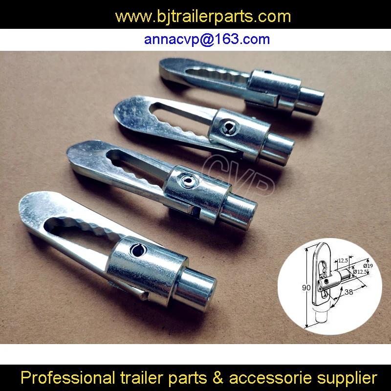 

CVP 4PCS Anti Luce Drop Catch Latch Lock Tail Gate Fastener Trailer Horsebox Truck, Zinc - Weld-On Type, trailer parts,