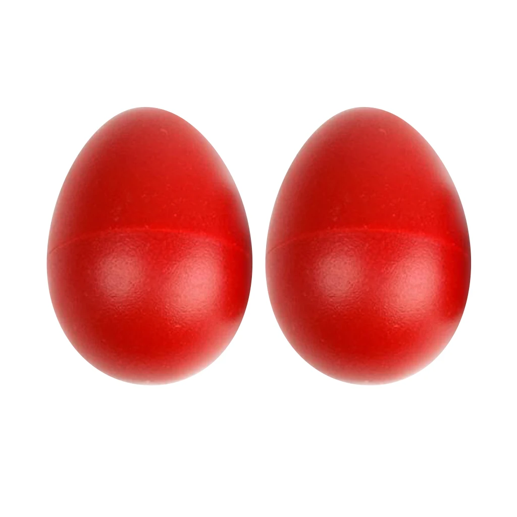 2 Pair Musical Maraca Hand Shaker Plastic Sand Egg Percussion Kids Children Toy