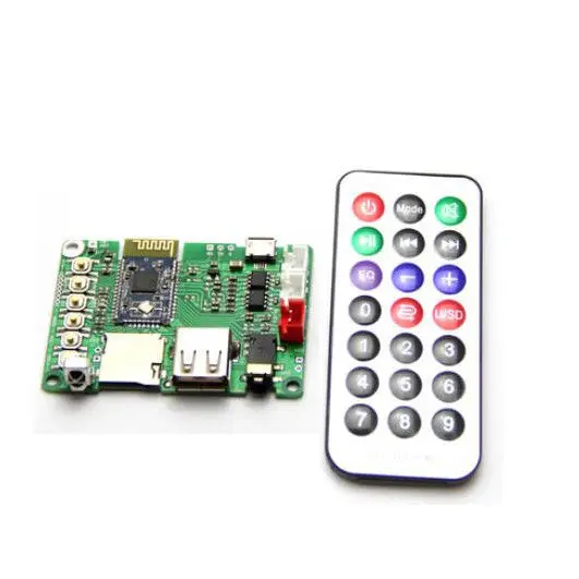 Bluetooth аудио приемник BK3254 стерео усилитель плата 3 Вт + FM TF USB AMP пульт
