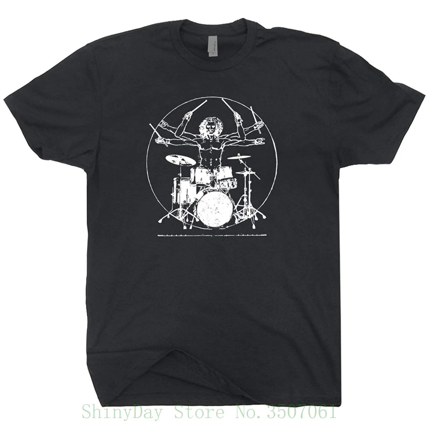 Cool Drum Set T Shirt Drummers Vintage Rock Band Shirts Bluegrass Music