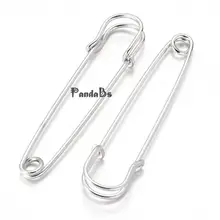 100pcs Iron Kilt Pins Metal Color 70mm long 18mm wide 6mm thick hole about 6mm