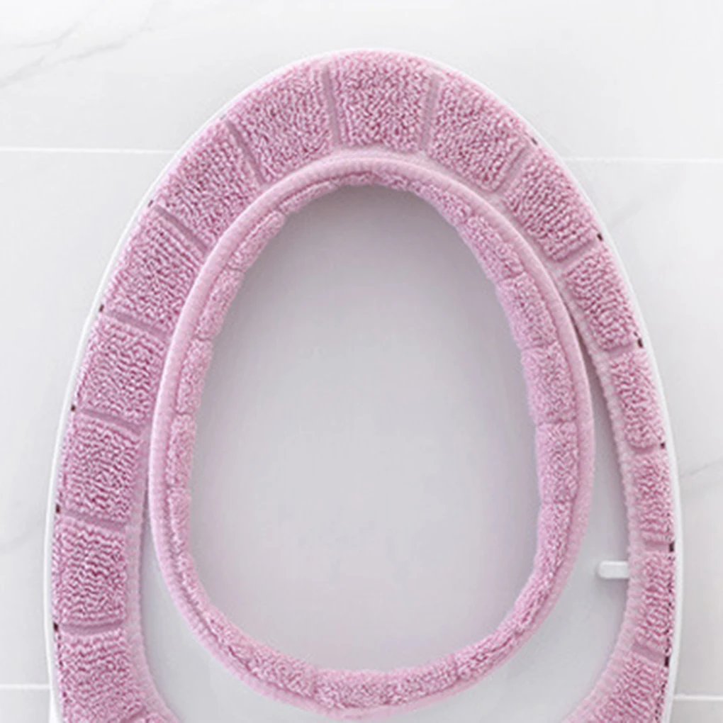 Новая мягкая грелка для ванной комнаты, растягивающаяся моющаяся ткань, чехол для унитаза