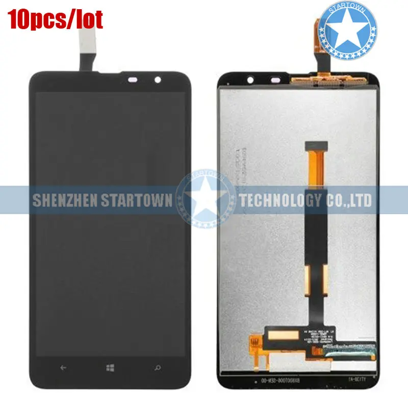 

10pcs/lot For Nokia Lumia 1320 Display Screen LCD Touch Panel Front Lens Digitizer Assembly Black