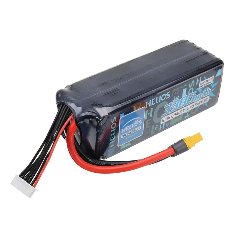 

High Quality Rechargeable Helios 22.2V 3300mAh 6S 60C XT60 Plug Lipo Battery For Trex 500 RC Helicopter Quadcopter Spare Parts