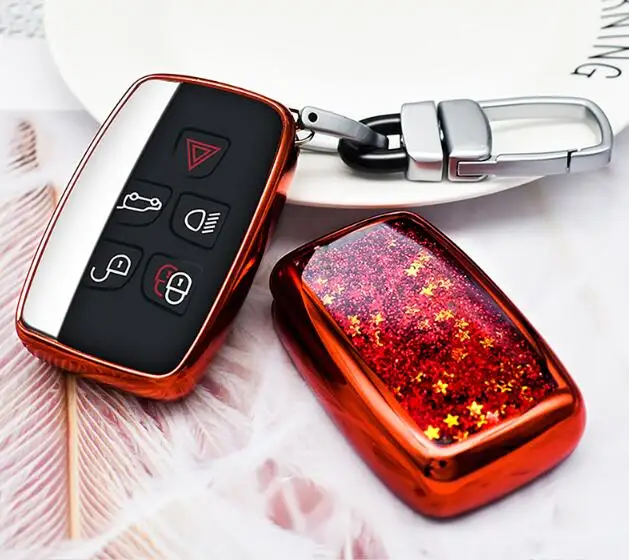 Автомобильный Футляр для ключей, кошелек для LAND ROVER Range ROVER AURORA FREELANDER 2, 4, 5 кнопок, держатель для ключей - Название цвета: A Style