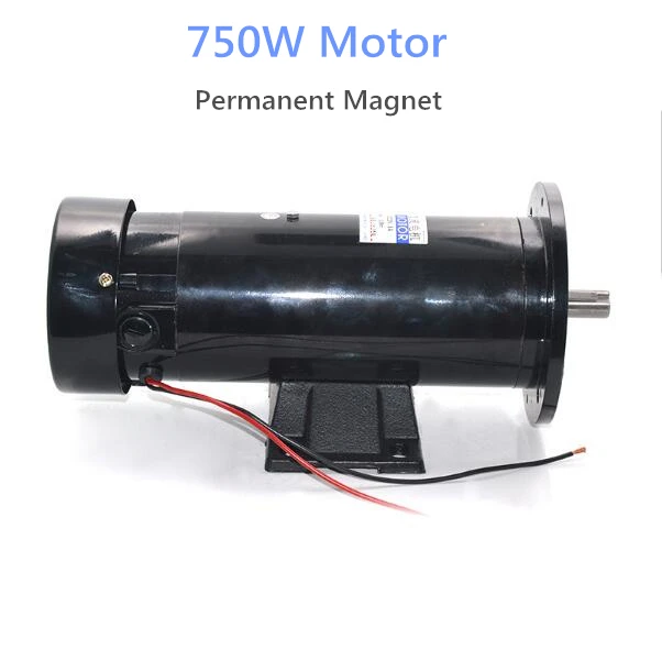 750W Permanent Magnet DC High Speed Motor 220V Speed Regulating High Power Forward and Reverse Motor High Torque Motor js zyt21 permanent magnet dc motor speed high torque and low noise can be reversible motor 220vdc 300w power tool accessories
