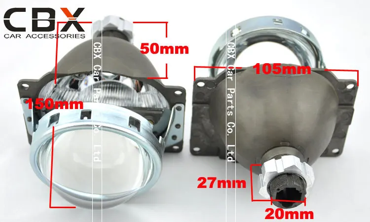 Universal easy install Koito Q5 projector lens 2