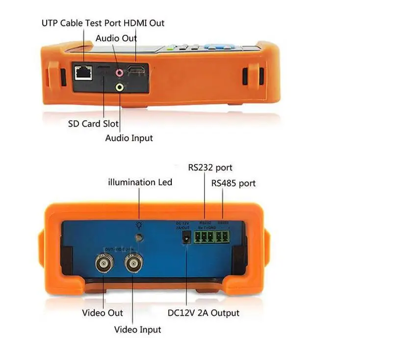 4,3 "сенсорный экран IP монитор тестирования камеры Тест питание по Ethernet CCTV Тест er wifi контроллер PTZ HDMI OSD меню IPC4300