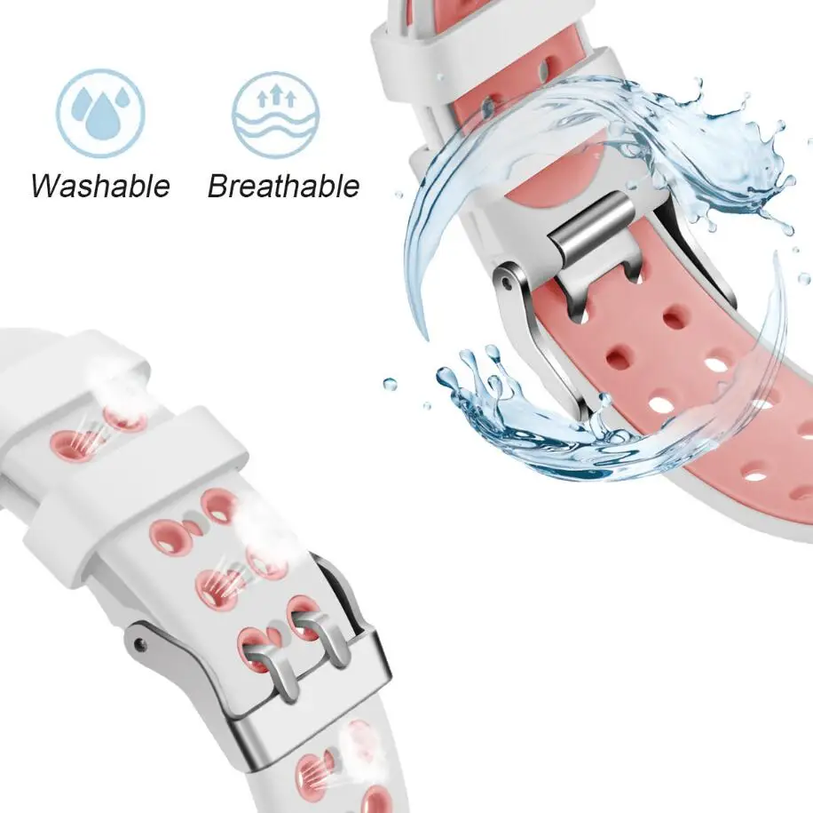 KINGBEIKE Soft Sport Silicone Watch band For Apple Watchband 38mm/42mm 40mm/44mm iWatch Band Series 1/2/3/4 Wrist Bracelet Strap