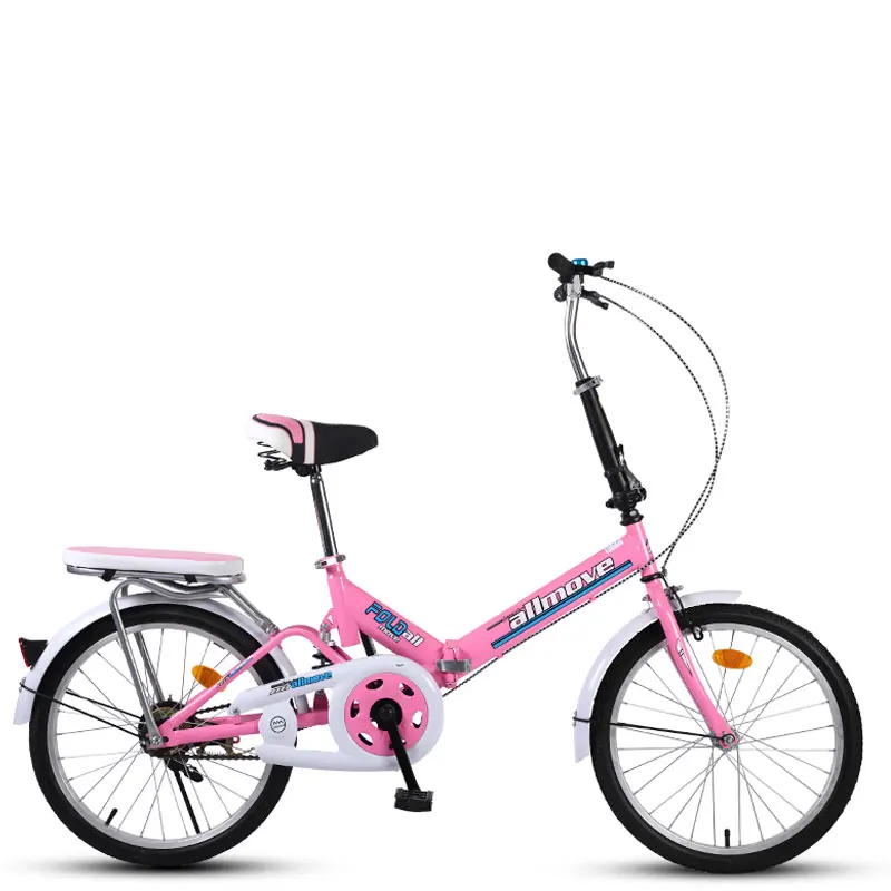 Clearance Folding Bicycle 16 20 Inch Variable Speed Shock Absorption Student Men and Women Ultra Light Portable 4