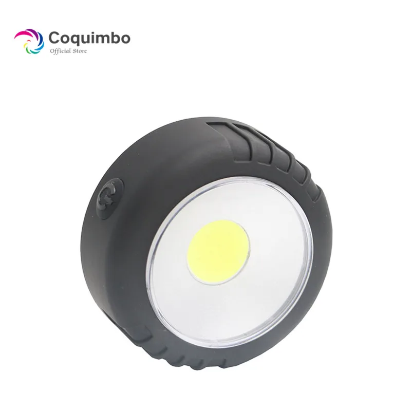 

Portable Mini COB LED Work Light Powerful Waterproof Magnet hanging hook LED flashlight Outdoor Camping Light use 3*AAA