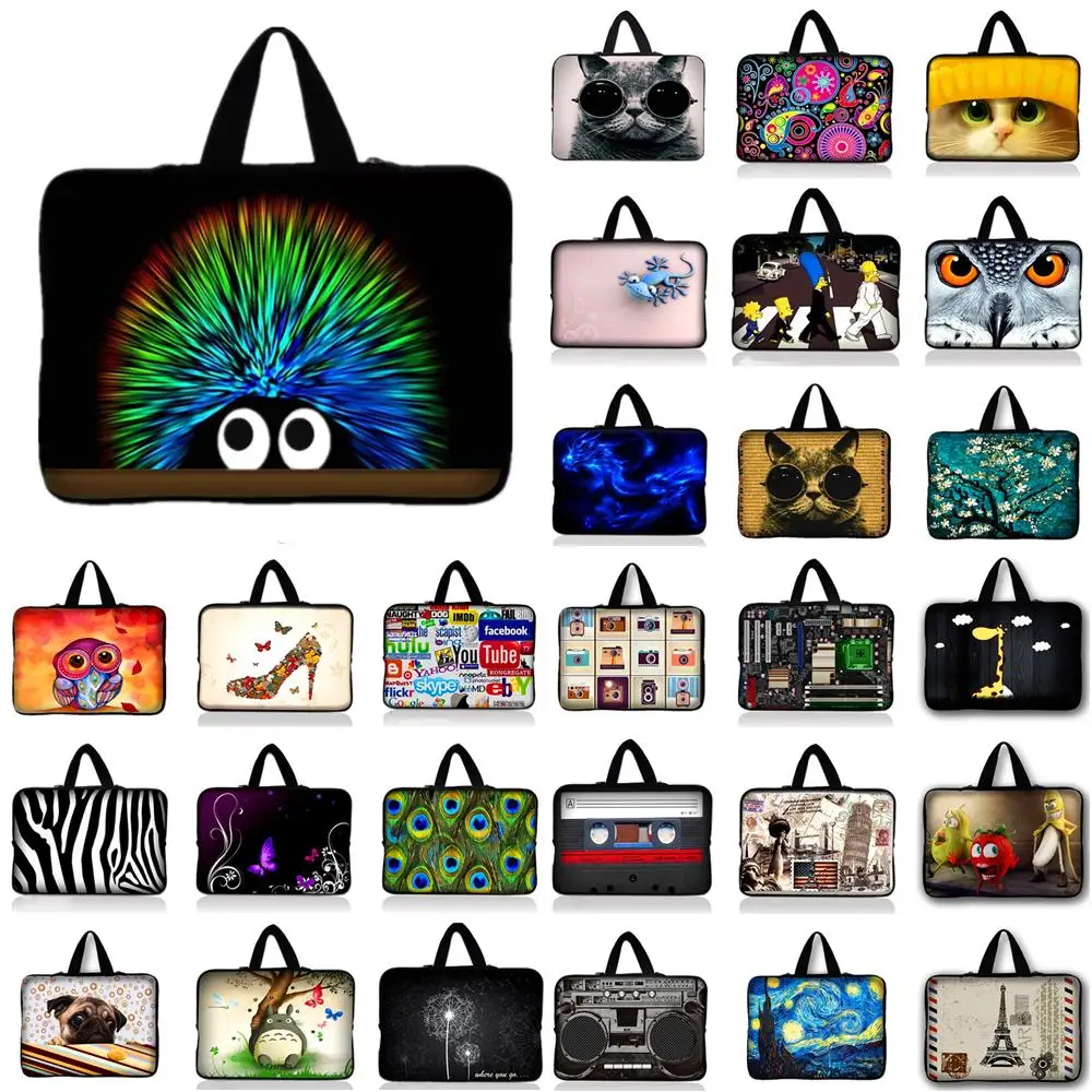 

10.1 12 13.3 14 15.6 15.4 17.3 17.4 Inch Colorful design notebook laptop tablet bag For Samsung Macbook Asus Acer HP Lenovo #S