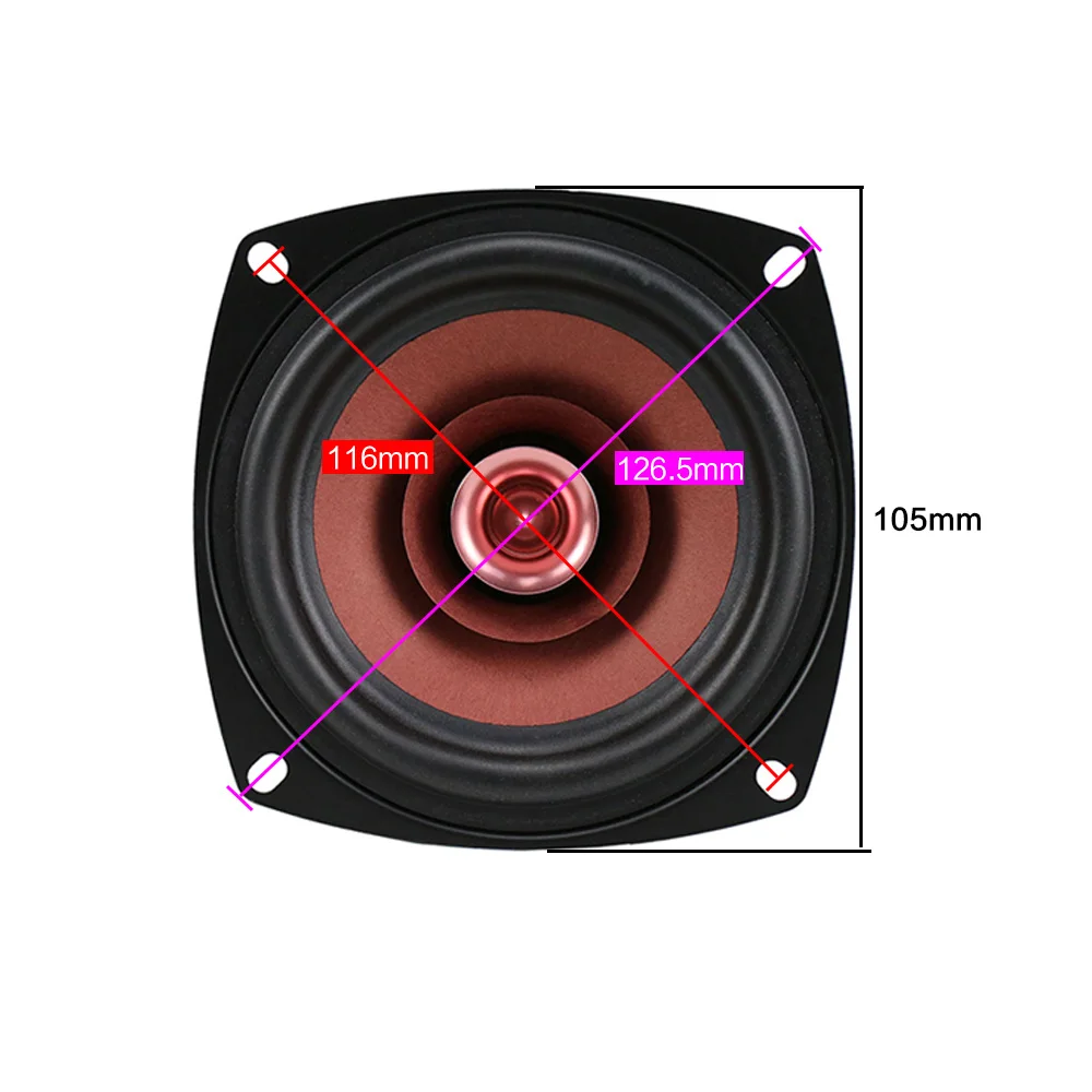 GHXAMP 2PCS 4 Inch Full Range Speaker Vocal