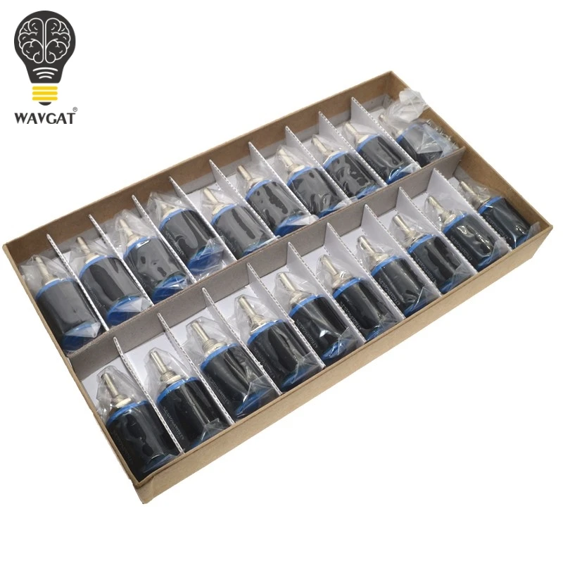 WAVGAT WXD3-12 1 Вт 100 220 470 1K 2K2 3K3 4K7 10K 22K 33K 47K Ohm 100R 220R 470R 2,2 K 3,3 K 4,7 K WXD3-12-1W потенциометр с гайкой