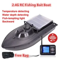 Free Bag JABO 2BD 20A/10A Water depth detecting Temperature detecting RC Fishing Bait Boat Fish finder bait boat RC Boat Gifts 1