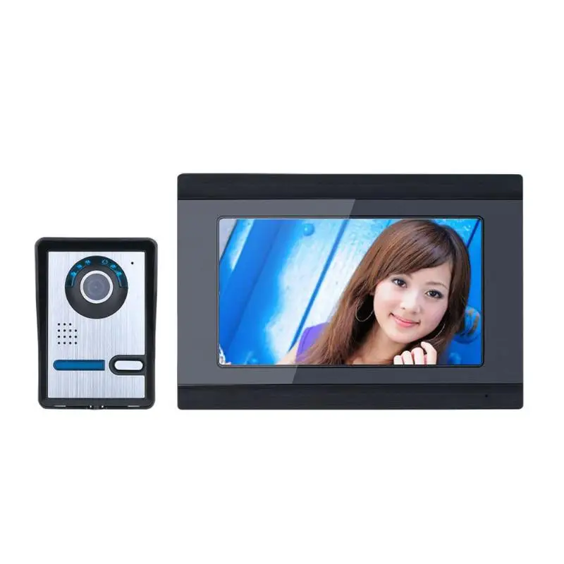 

vanpower 7 inch Wired WiFi Video Door Phone Doorbell Intercom System Night Vision with 1000TVL Outdoor smart Camera+ Remote