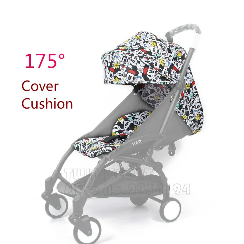 Housse de soleil et coussin pour bébé | Ensemble de housse de soleil de 175 degrés à la mode, 27 couleurs, accessoires de poussette pour bébé, Yoya Yoyo