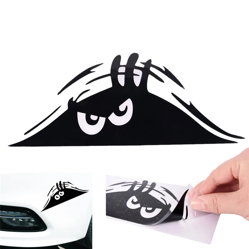 Black/White Peeking Monster Auto Car Walls Windows Sticker Graphic Vinyl Car Decal Black/White Peeking Monster Auto Car Walls Windows Sticker Graphic Vinyl Car Decal