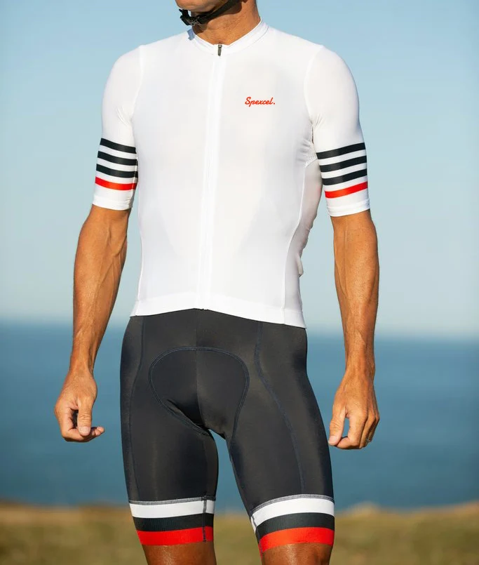 

SPEXCEL 2019 New pro team aero lightweight short sleeve cycling jersey and bib shorts high quality 4D gel pad italy miti leg