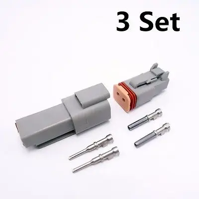 3 комплекта 1 6 серии Deutsch DT 2-Pin Seal Waterproof Auto Connector Plug AWG New | Обустройство дома