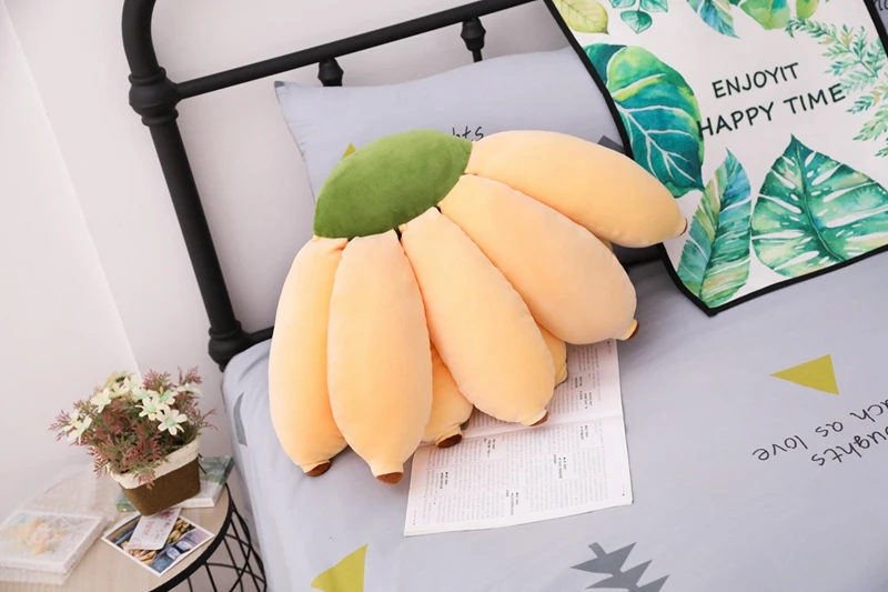 1 шт. Kawaii плюшевая игрушка-банан двухцветный подорожник плюшевая фруктовая кукла декоративная подушка для дома детский подарок на день рождения
