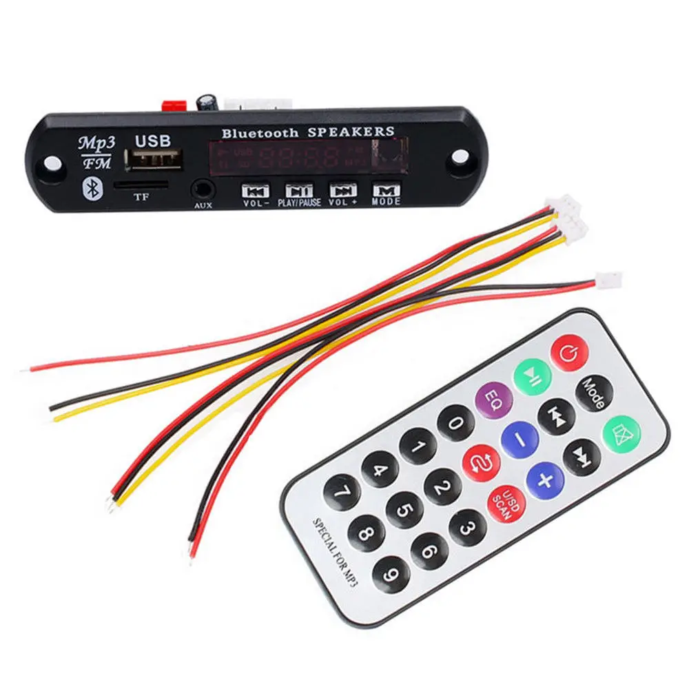 

3.5mm MP3 Decoder Board M512/5 WMA MP3 Player Decoder Board Audio TF Radio FM AUX Wireless Bluetooth Module for Car for IPhone