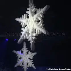 2,5 м Рекомендуемая гигантская надувная Снежинка для Рождественского украшения со светодиодными огнями 16 цветов Сменные с пультом