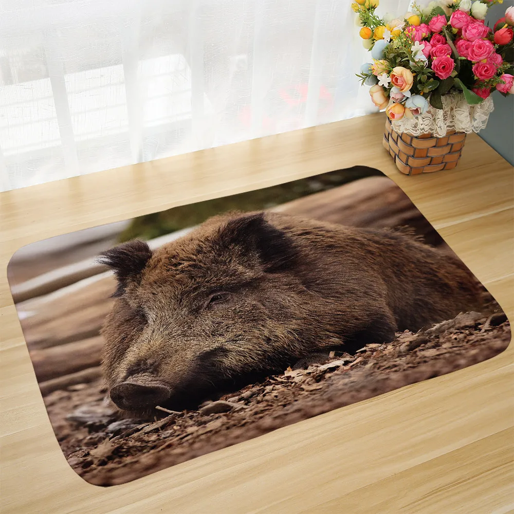 Животные серии диких кабан дверной коврик с принтом гостиная спальня ванная комната дверной проем Нескользящие грязевые коврики кухонные коврики
