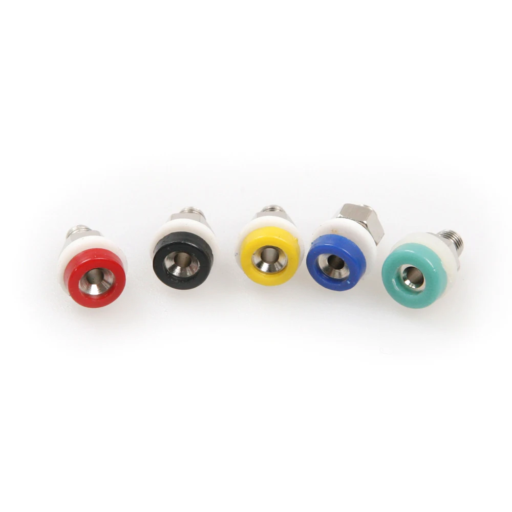 

New 1PC Banana Plug Banana Jack Socket 2mm Copper ABS Insulator Banana Panel Terminal Connector for Connecting 2mm Banana Plug